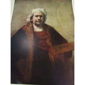 Vintage Rembrandt Print Self Portrait 31207